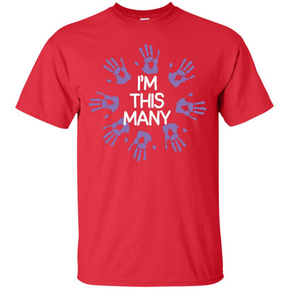 I_m This Many 40th Birthday Shirt Red