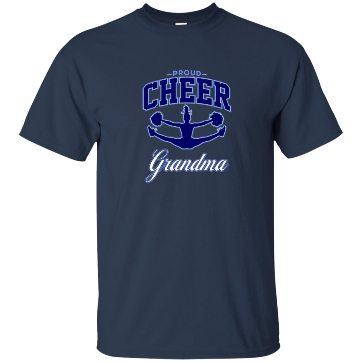 Proud Cheer Grandma Mama Shirt Navy