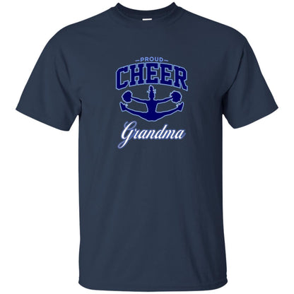 Proud Cheer Grandma Mama Shirt Navy