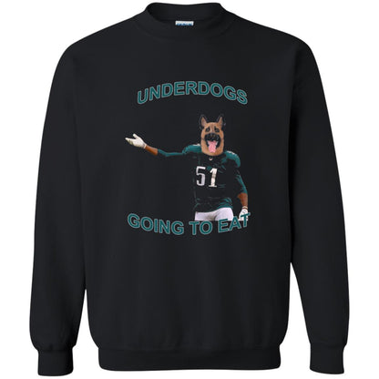 Football T-shirt Underdogs Going To Eat Black