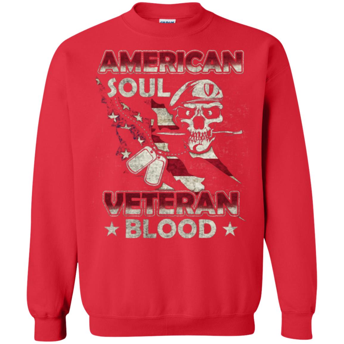 American Soul Veteran Blood Shirt Red