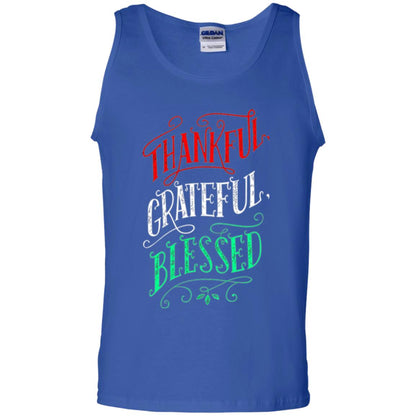 New Year T-shirt Grateful Thankful Blessed Royal
