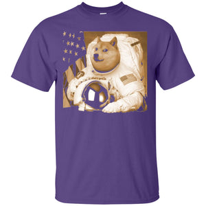 Astronomy T-shirt Dogecoin Moon Astronaut Crypto