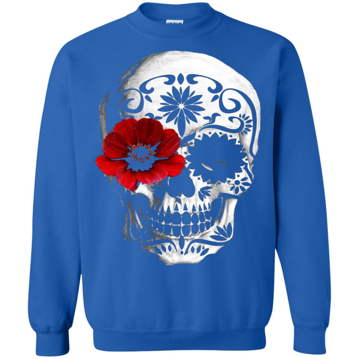 Day Of The Dead Sugar Skull Cinco De Mayo Shirt Royal