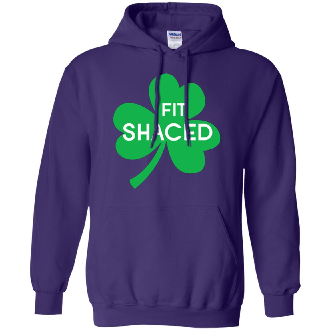Saint Patrick's Day T-shirt Shamrocks Fit Shaced Purple