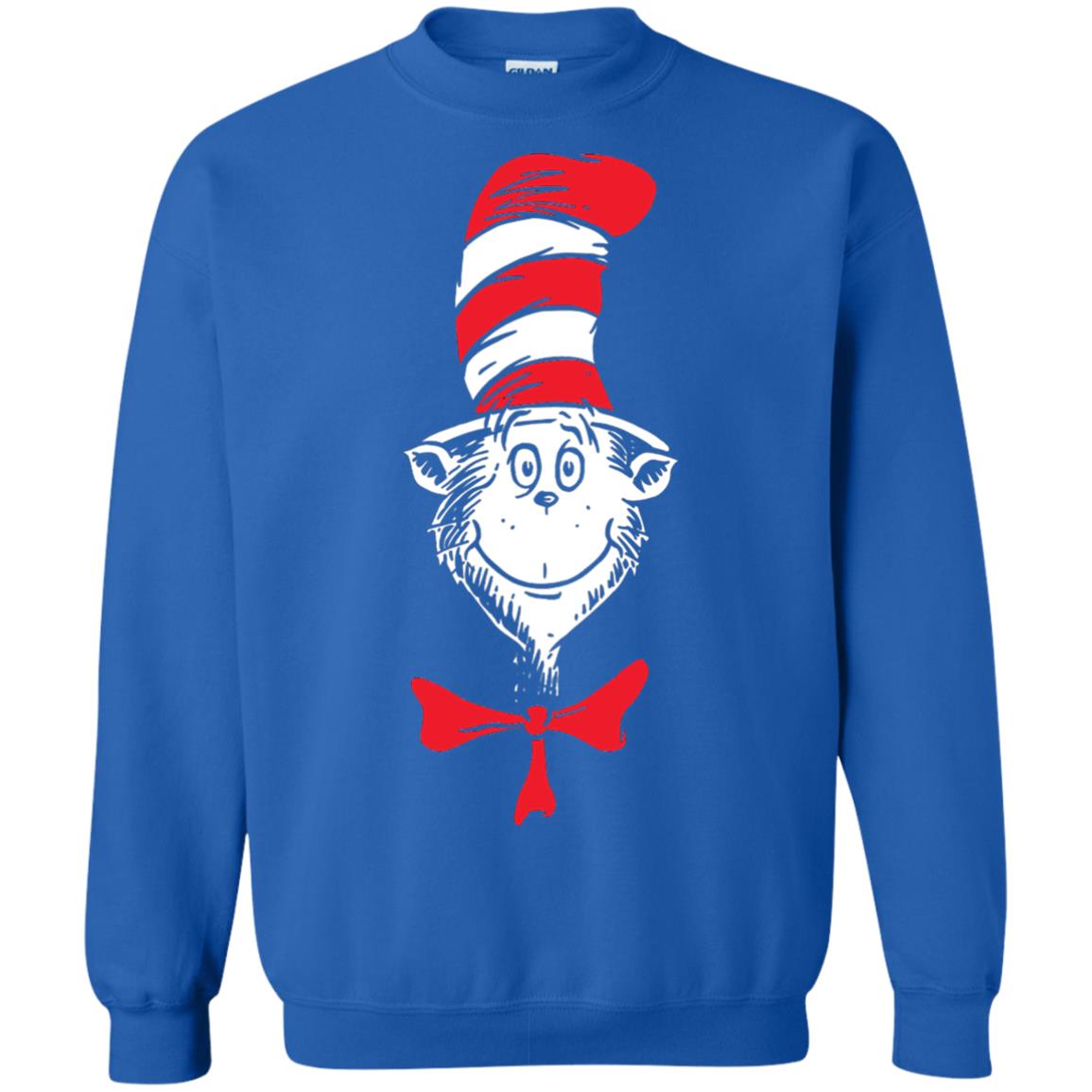 Dr. Seuss The Cat In The Hat Face T-shirt Royal