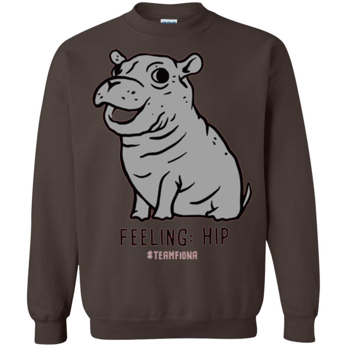 Fiona Hippo Lover T-shirt The Hippo Feeling Hip #teamfiona Dark Chocolate