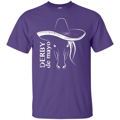 Derby De Mayo Sombrero Horse Race Shirt Purple