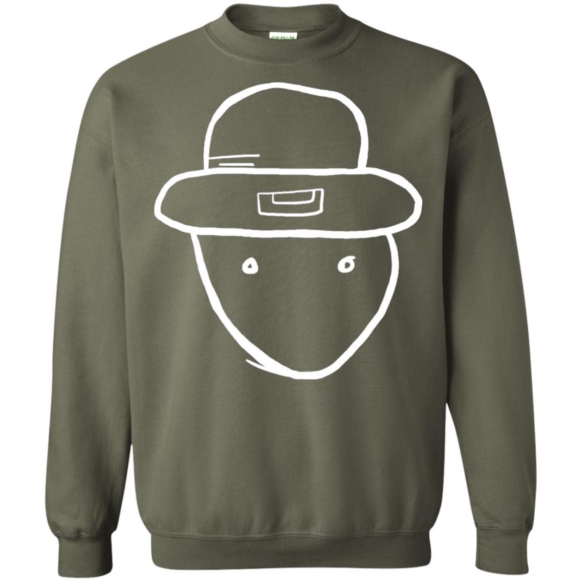 Amateur Leprechaun Sketch Mobile Alabama St Patrick_s Day T-shirt Military Green