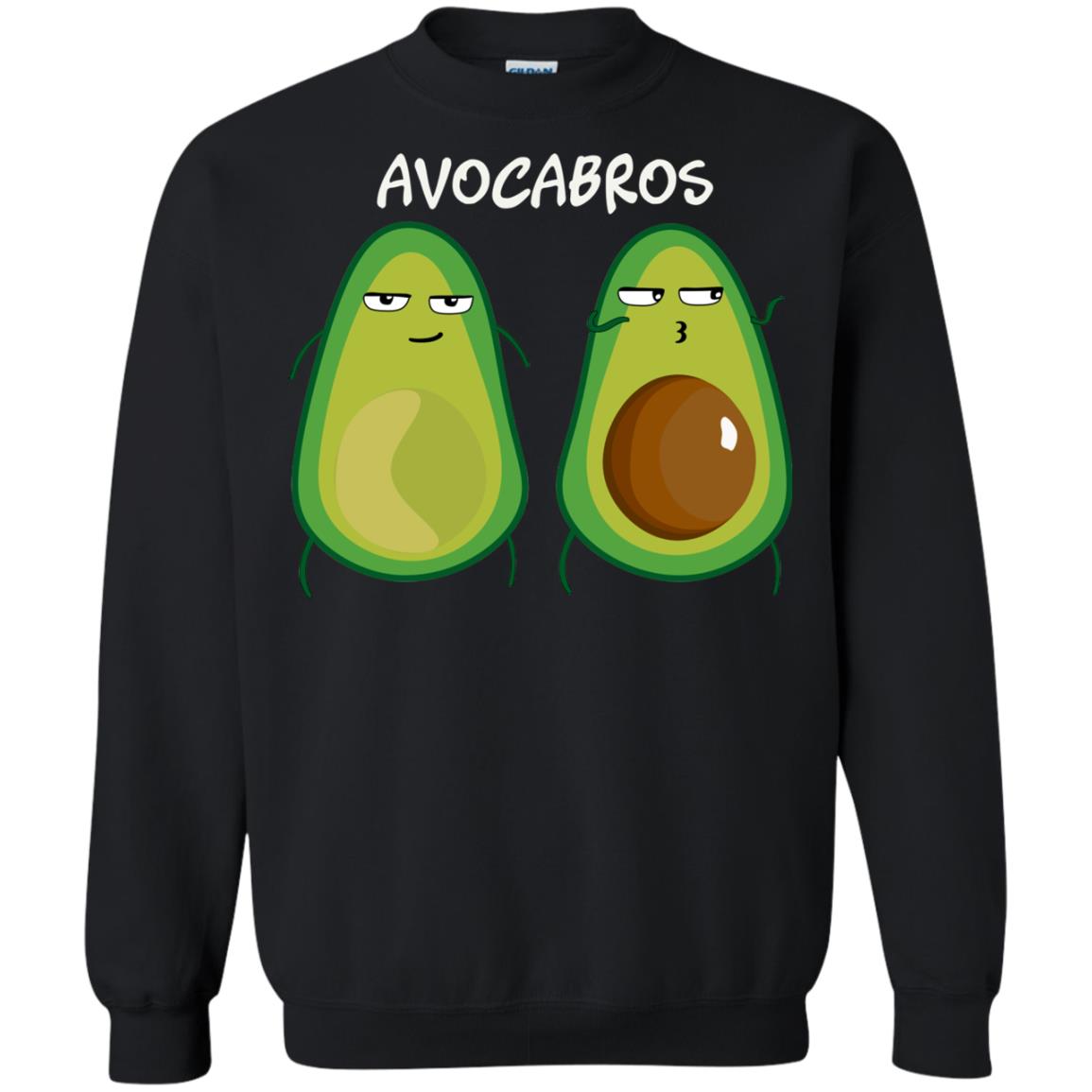 Funny Avocado T-shirt For Bros And Vegans Black