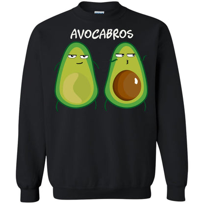 Funny Avocado T-shirt For Bros And Vegans Black