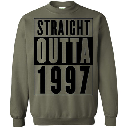 Straight Outta 1997 Cool 21st Birthday T-shirt Military Green