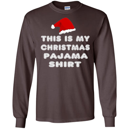 Christmas T-shirt This Is My Christmas Pajama Shirt Dark Chocolate