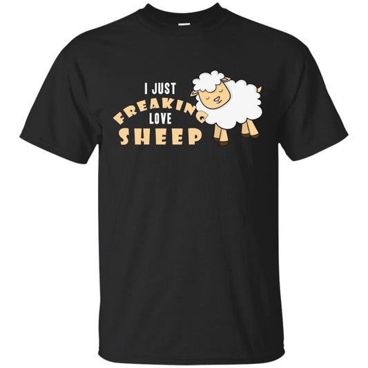 I Just Freaking Love Sheep Shirt Black