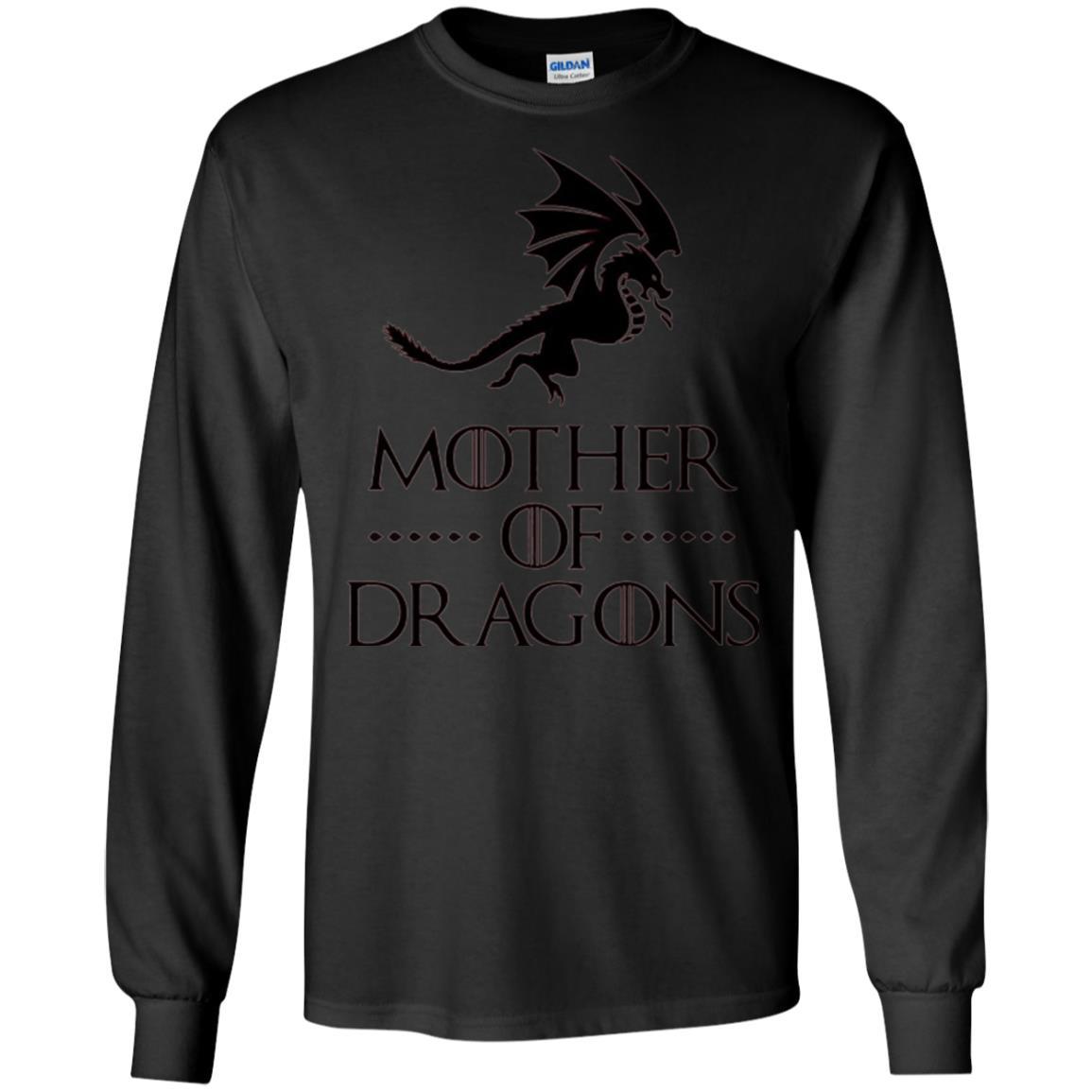 Throne Dragon T-shirt Mother Of Dragons Game Black