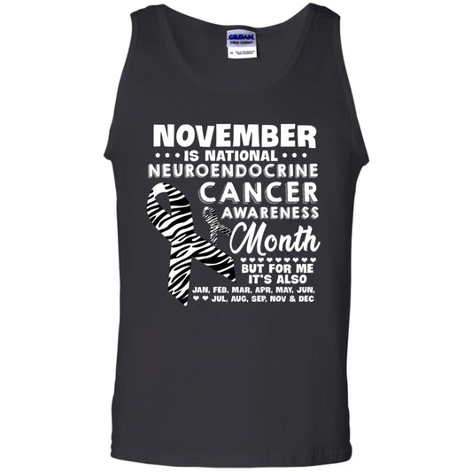 November Is National Neuroendocrine Cancer Awareness Month But For Me It's Also 12 Months Shirt Black