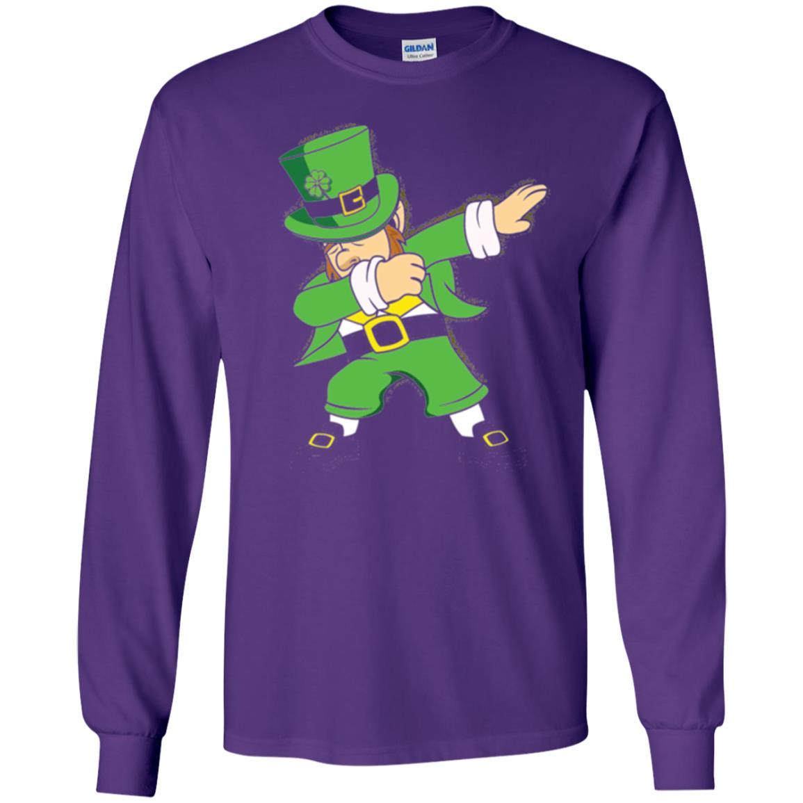 St. Patrick_s Day T-shirt Irish Dabbing T-shirt Purple