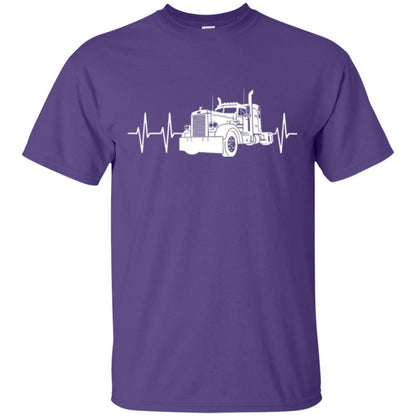 Trucking T-shirt Heartbeat Purple