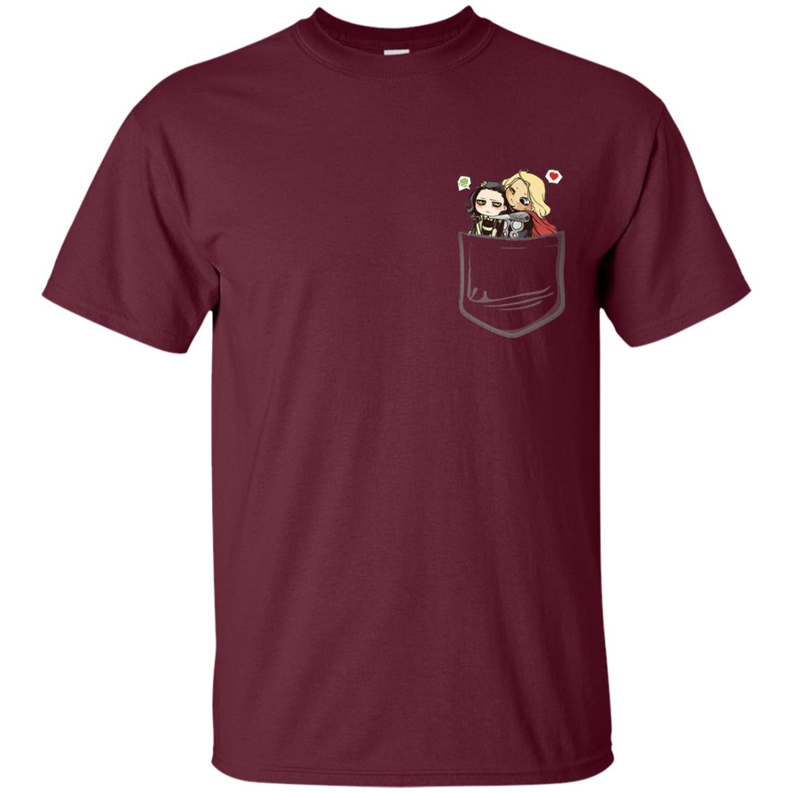 Thornloki In Pocket Movie Shirt Maroon
