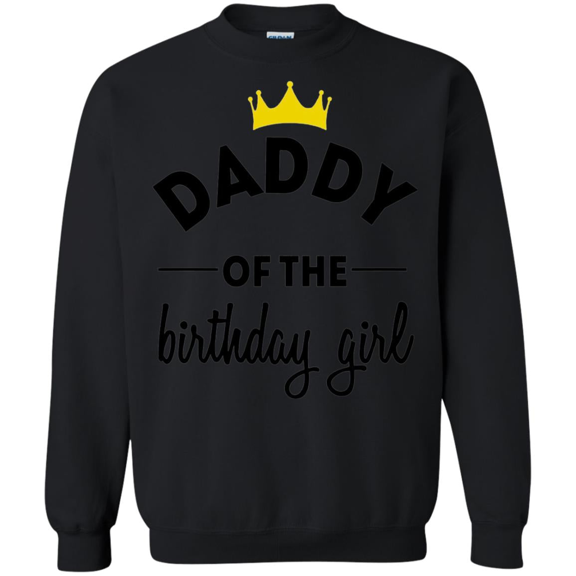 Daddy Of The Birthday Girl Party T-shirt Black