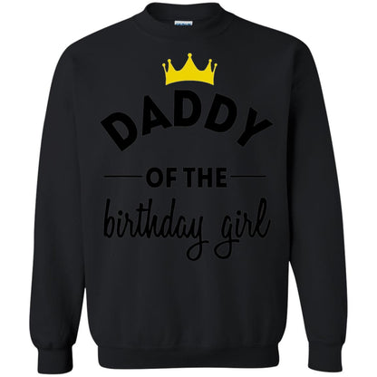 Daddy Of The Birthday Girl Party T-shirt Black