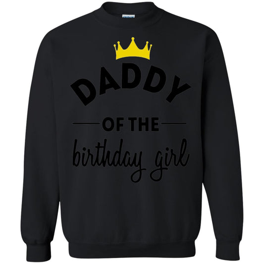 Daddy Of The Birthday Girl Party T-shirt Black