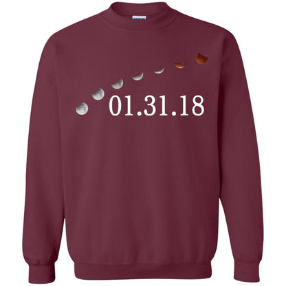Usa Total Lunar Eclipse On January 31, 2018 T-shirt Maroon