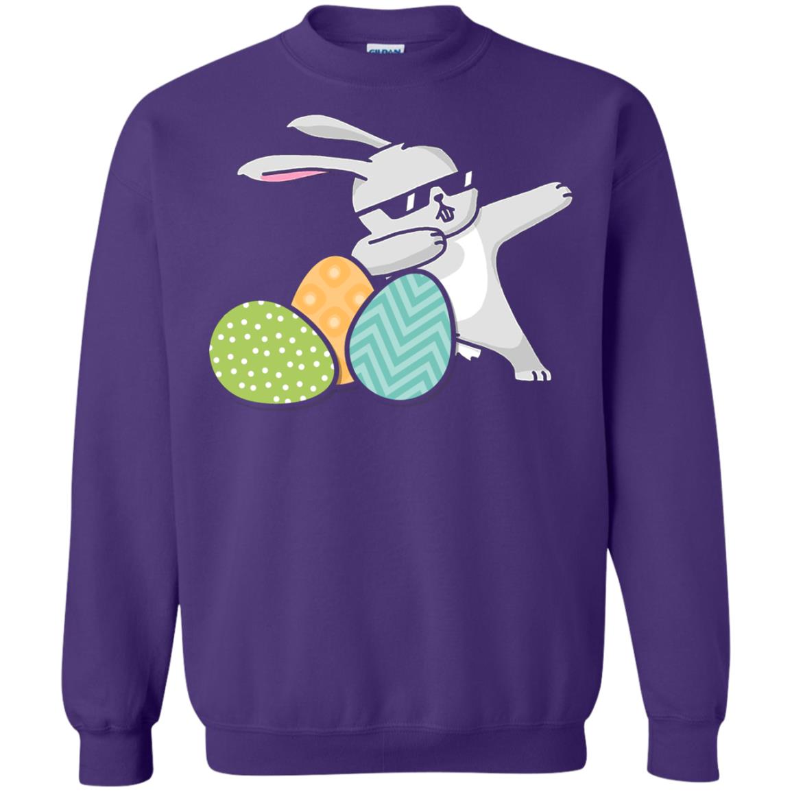 Easter Bunny Dabbing Gift Shirt For Dabbing Lover Purple