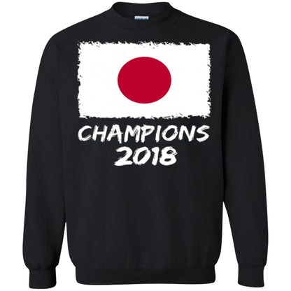 Football Lover T-shirt Japan Champions 2018 T-shirt Black
