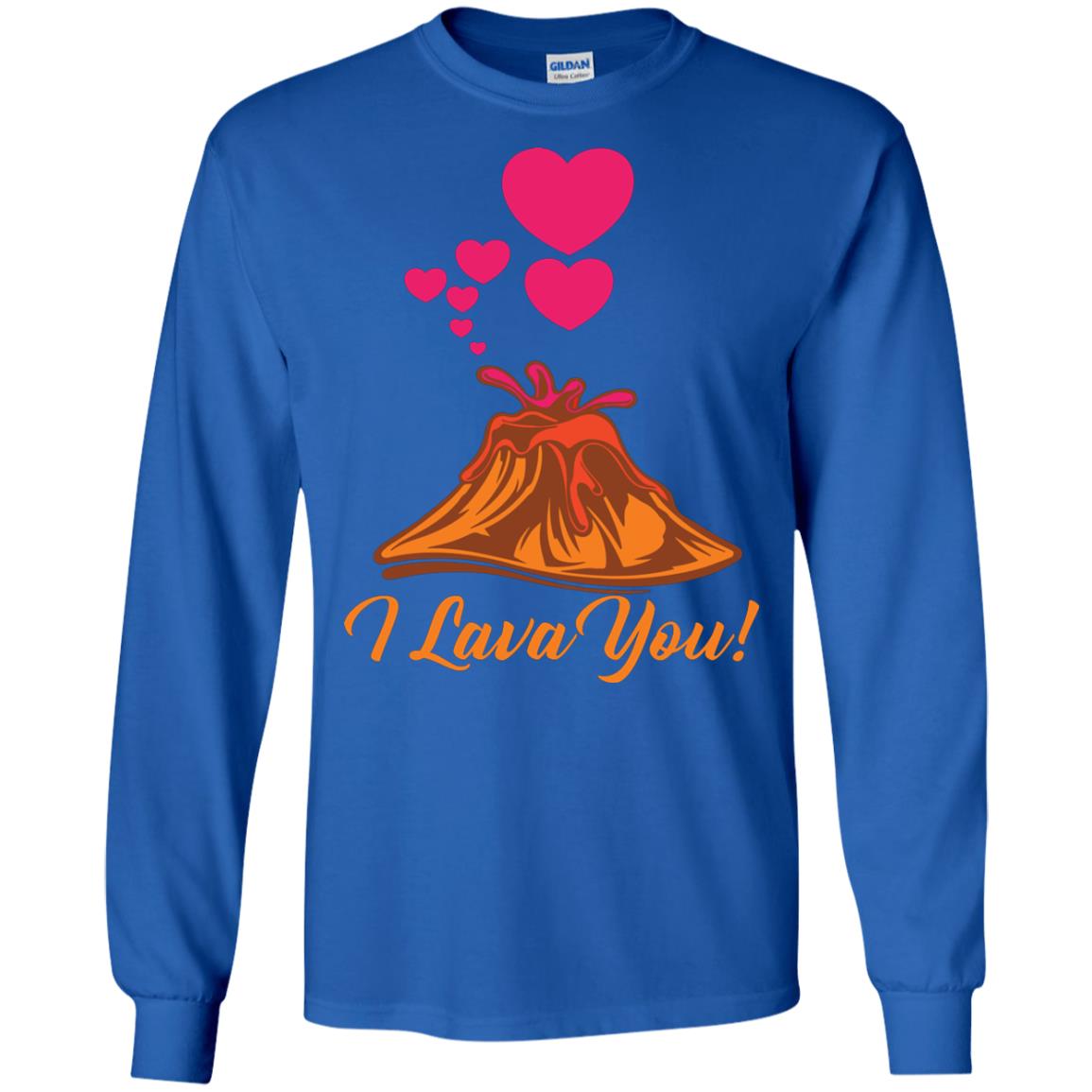 Valentines Day T-shirt I Lava You Royal
