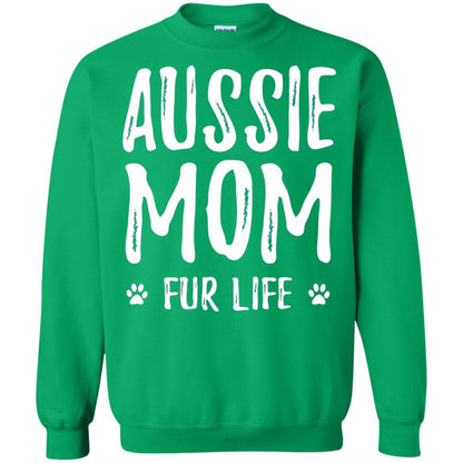 Aussie Mom Fur Life T-shirt Irish Green