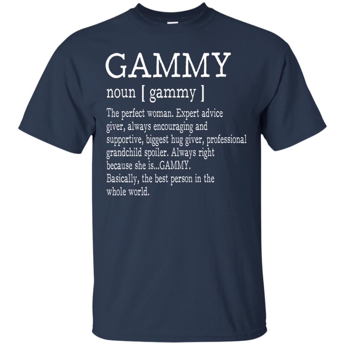 Gammy Definition Nana T-shirt Navy