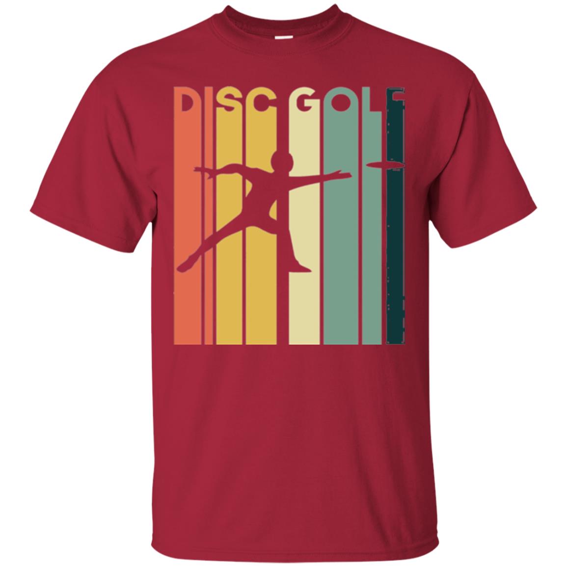 Disc Golf Retro Vintage T-shirt Cardinal
