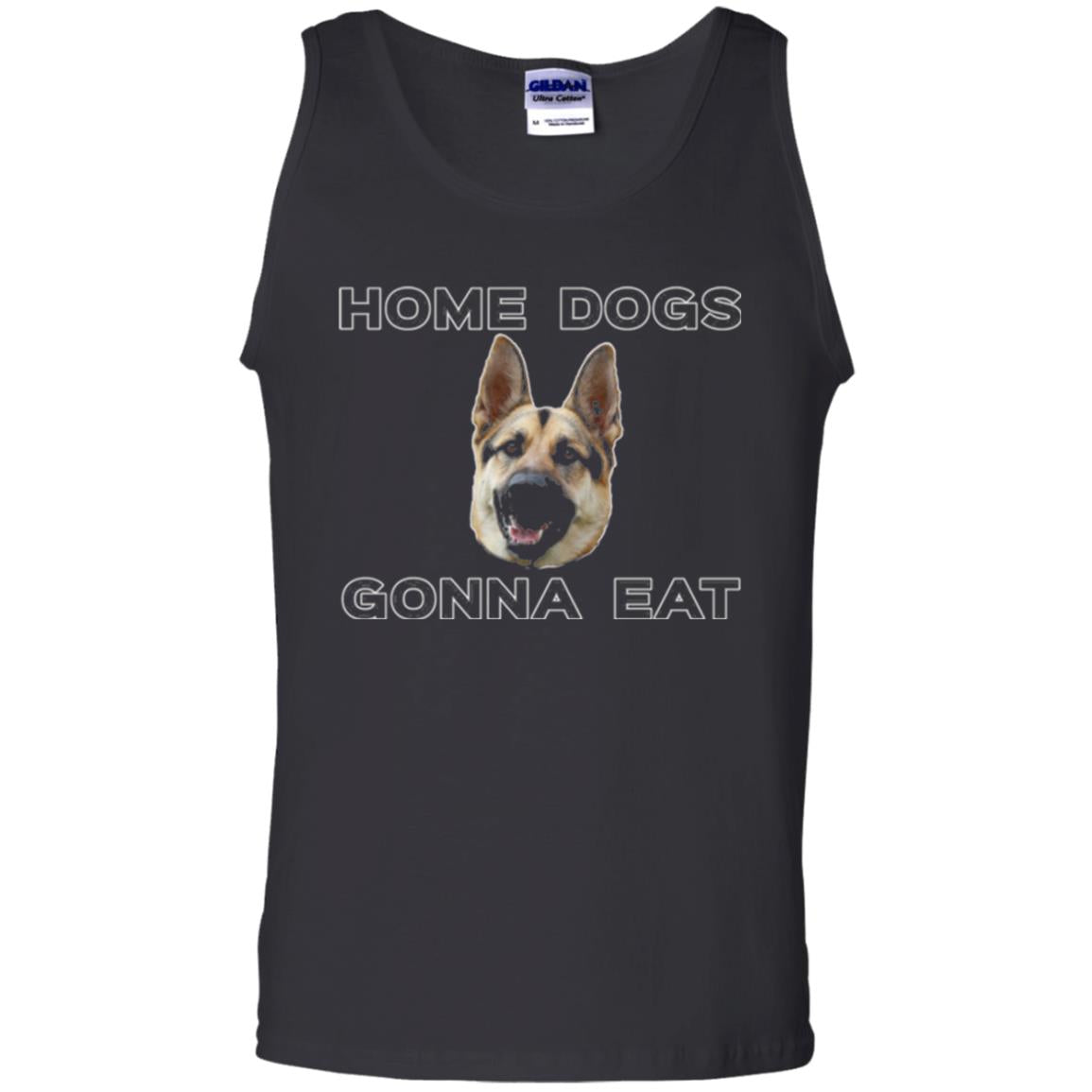Dog Lover T-shirt Home Dogs Gonna Eat T-shirt Black