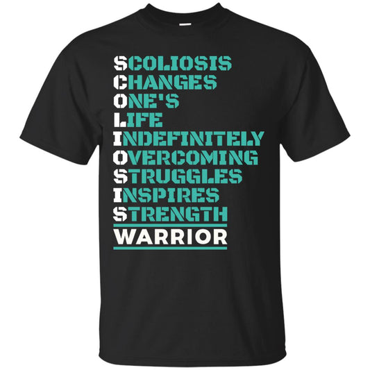 Changes One_s Life Indefinitely Overcoming Struggles Inspires Strength Coliosis Warrior Black