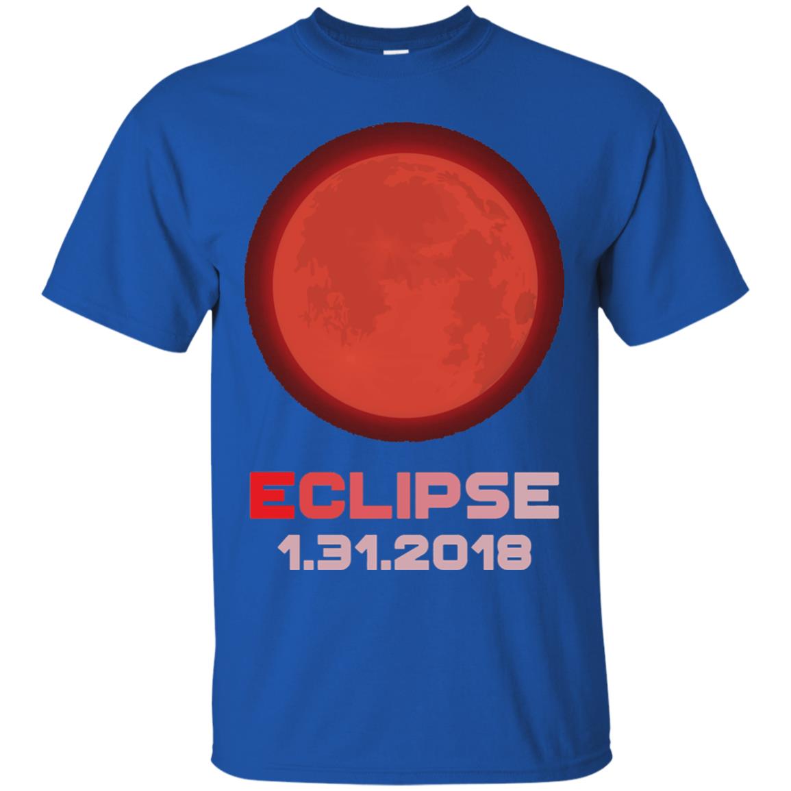 Eclipse January 31st 2018 Total Lunar Eclipse T-shirt Royal