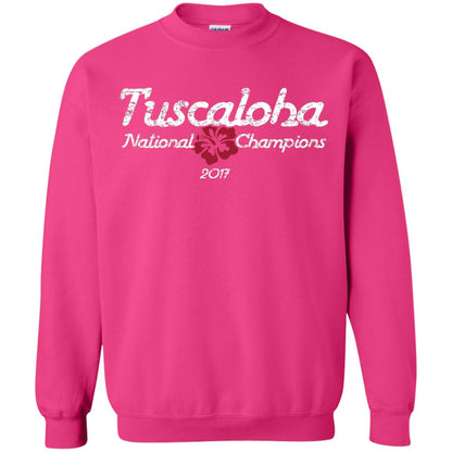 Football T-shirt Alabama Tuscaloha National Champions 2017 Heliconia