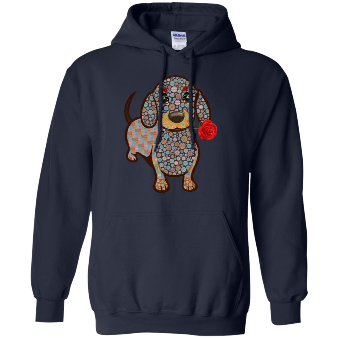 Dachshund Quilts Idea Gift Shirt For Mens Womens Navy