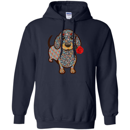 Dachshund Quilts Idea Gift Shirt For Mens Womens Navy