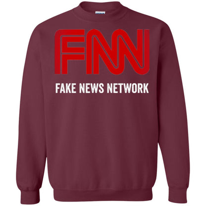 Anti Trump T-shirt Fnn The Fake News Network Maroon
