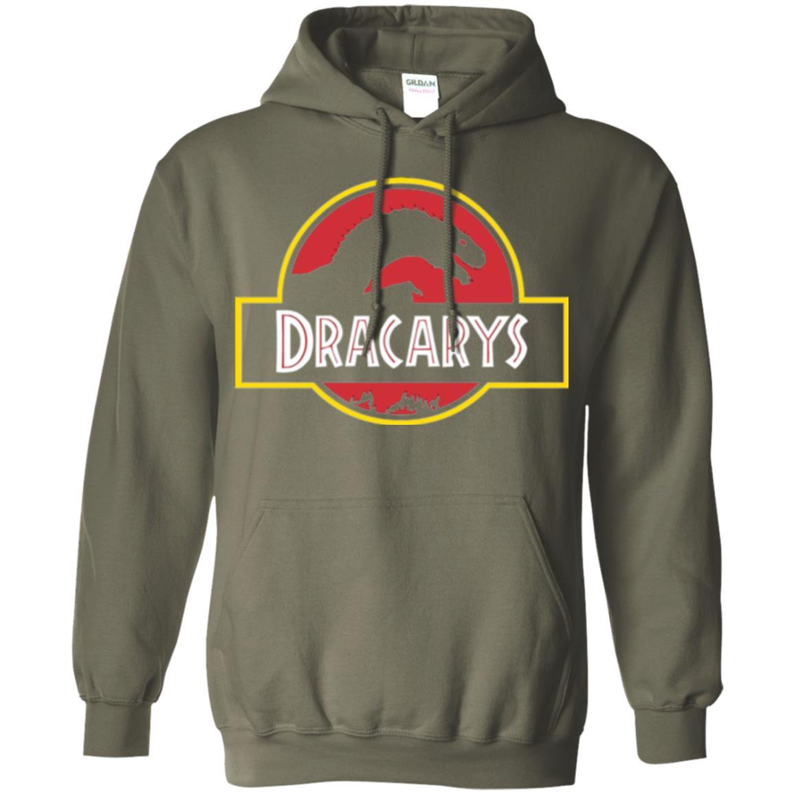Dinosaur T-shirt Dracarys Dragon Parody Military Green