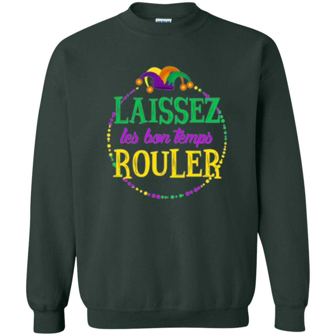Mardi Gras T-shirt Laissez Les Bon Temps Rouler Forest Green