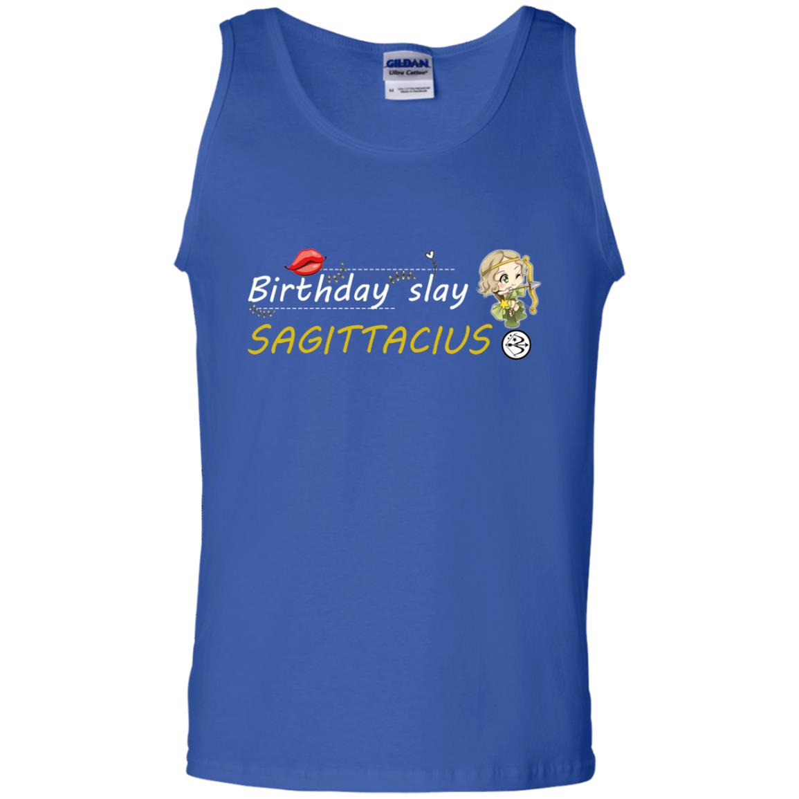 Cute Sagittarius Girl Birthday Lip Slay T-shirt Royal