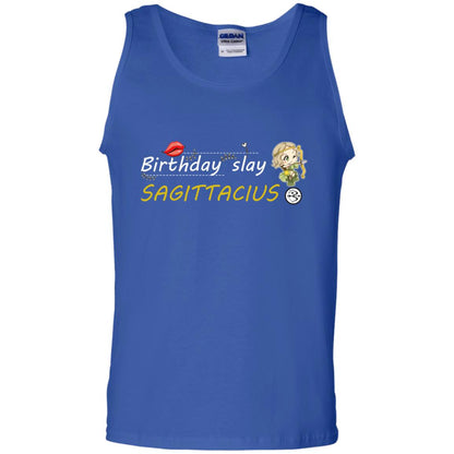Cute Sagittarius Girl Birthday Lip Slay T-shirt Royal