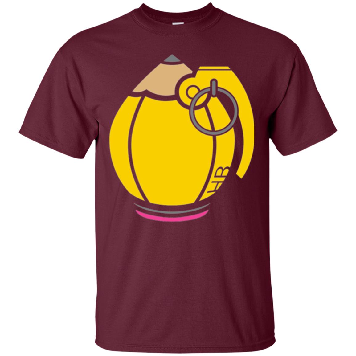 Grenade Pencil T-shirt Maroon