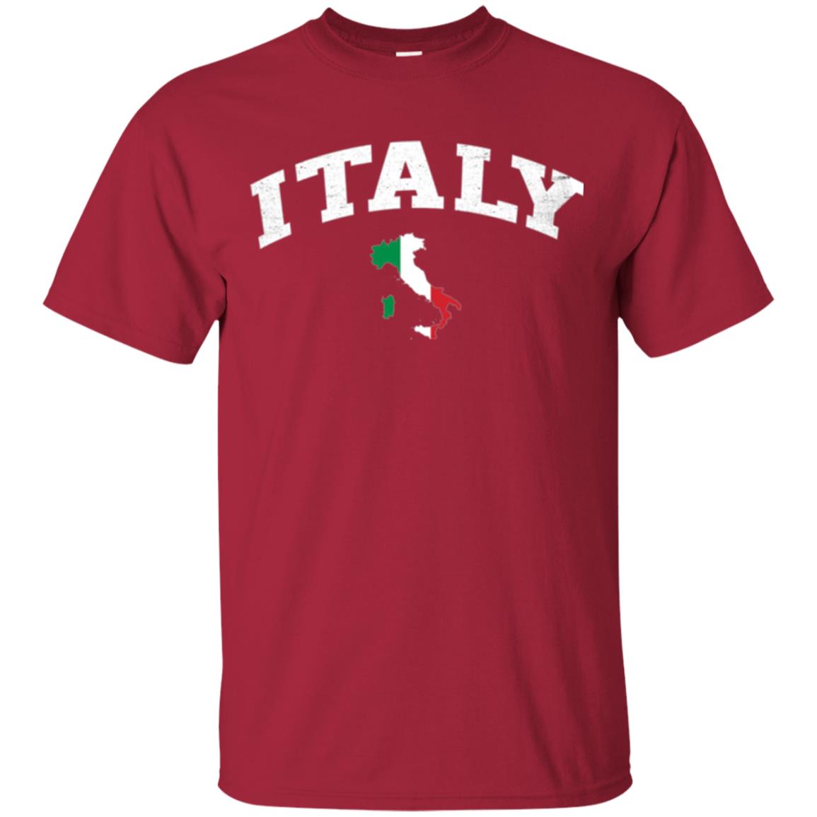 Italy T-shirt Flag Map Cardinal