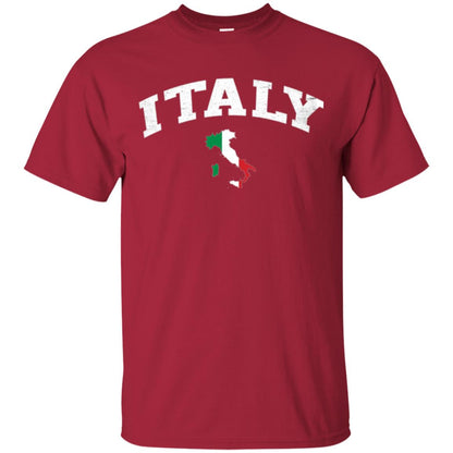 Italy T-shirt Flag Map Cardinal