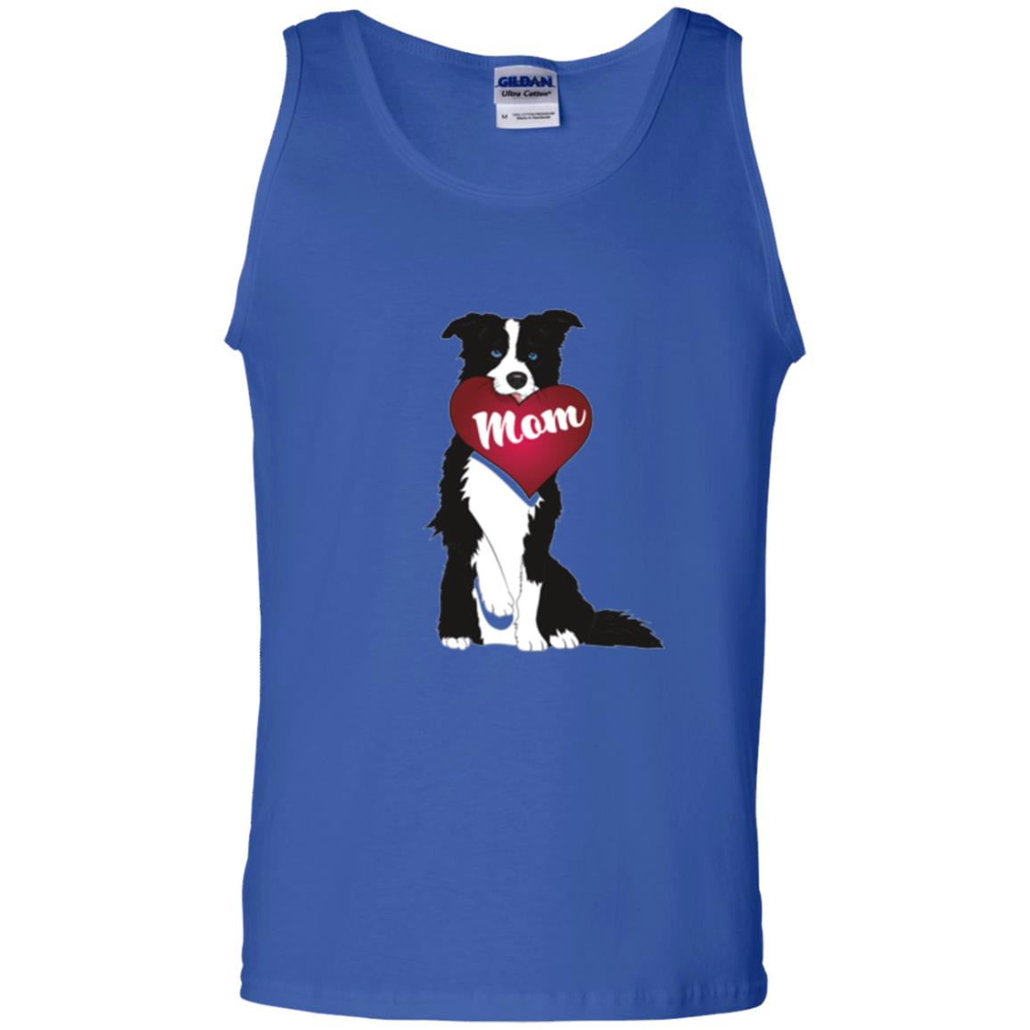 Dog Lover T-sshirt Border Collie Fetching Valentine Heart Royal