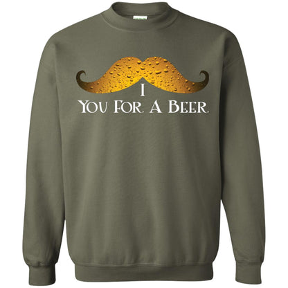 I Mustache You For A Beer Saint Patrick_s Day Military Green