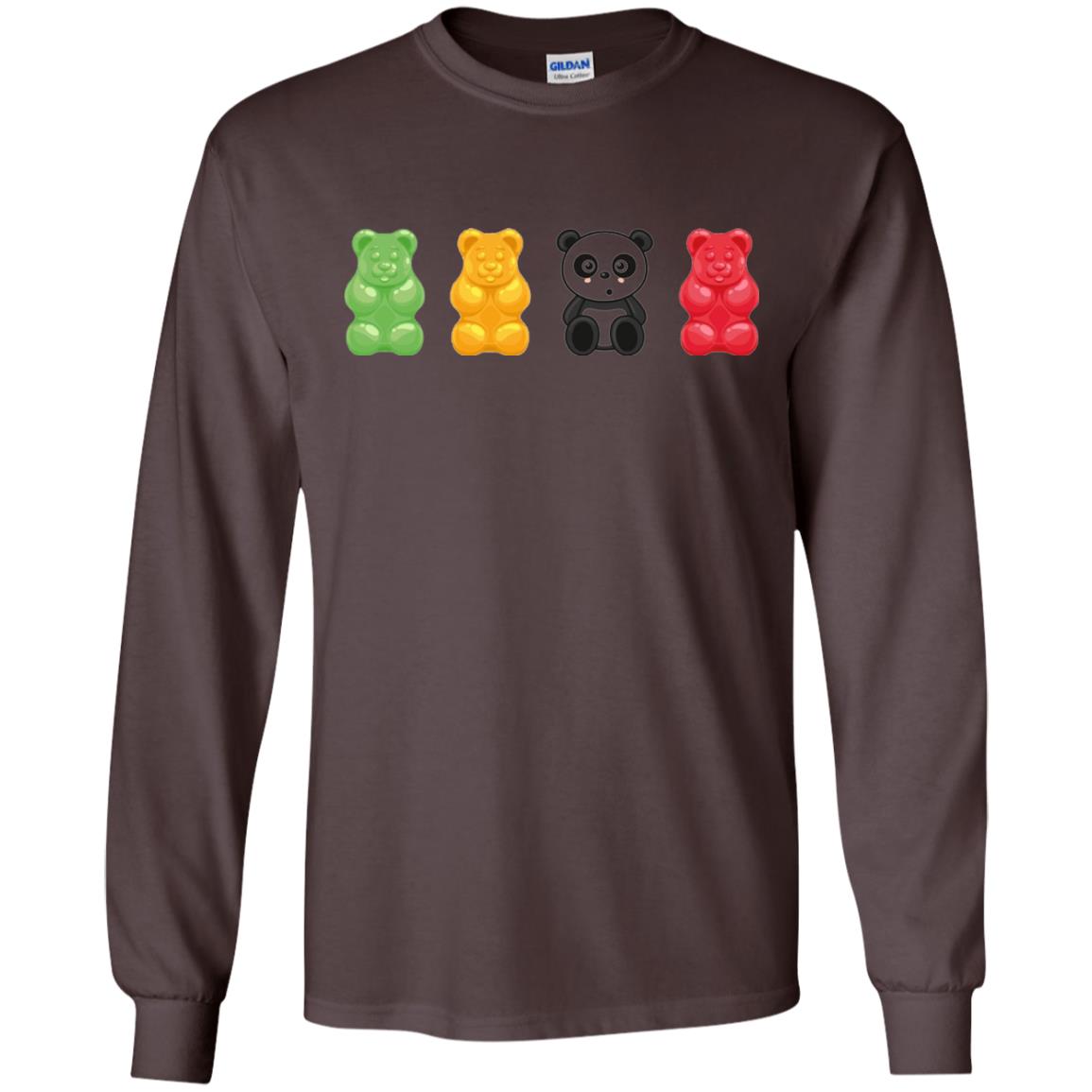Bear Lover T-shirt Cute Panda Candy Bear Dark Chocolate